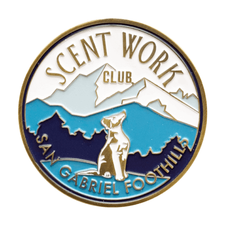 scent work club - one-sided color coin design