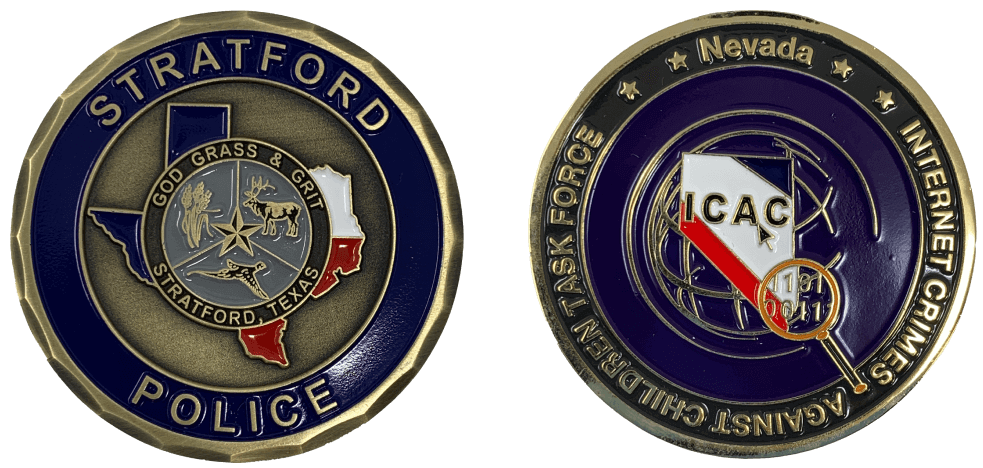 police challenge coins