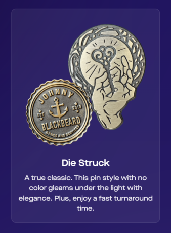 Die Struck Pins